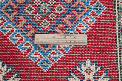 Kazak Red Runner Hand Knotted 27 X 910 Area Rug 700-145630 Image 6