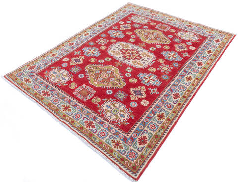 Kazak Red Hand Knotted 410 X 64 Area Rug 700-145633 Image 2