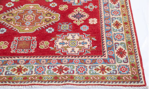 Kazak Red Hand Knotted 410 X 64 Area Rug 700-145633 Image 4