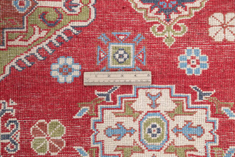 Kazak Red Hand Knotted 410 X 64 Area Rug 700-145633 Image 6