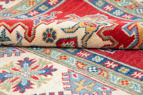 Kazak Red Hand Knotted 51 X 68 Area Rug 700-145637 Image 5