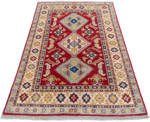 Kazak Red Hand Knotted 310 X 55 Area Rug 700-145642 Image 1