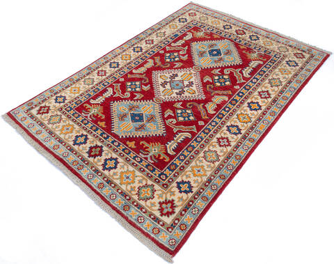 Kazak Red Hand Knotted 310 X 55 Area Rug 700-145642 Image 2