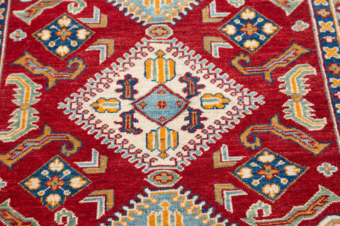 Kazak Red Hand Knotted 310 X 55 Area Rug 700-145642 Image 3