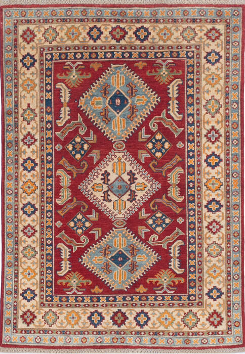 Kazak Red Hand Knotted 310 X 55 Area Rug 700-145642 Image 0