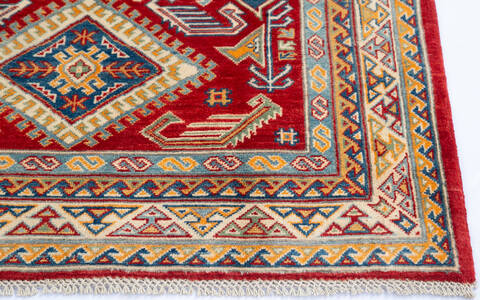 Kazak Red Hand Knotted 40 X 58 Area Rug 700-145644 Image 4