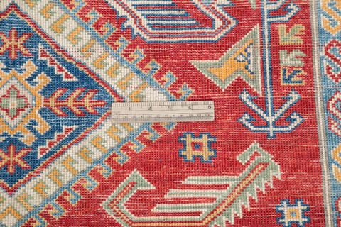 Kazak Red Hand Knotted 40 X 58 Area Rug 700-145644 Image 6