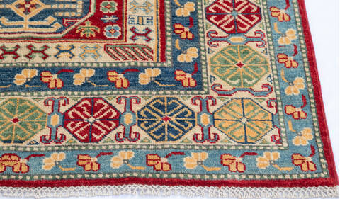 Kazak Red Hand Knotted 41 X 60 Area Rug 700-145645 Image 4