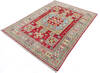 Kazak Red Hand Knotted 49 X 64  Area Rug 700-145647 Thumb 2