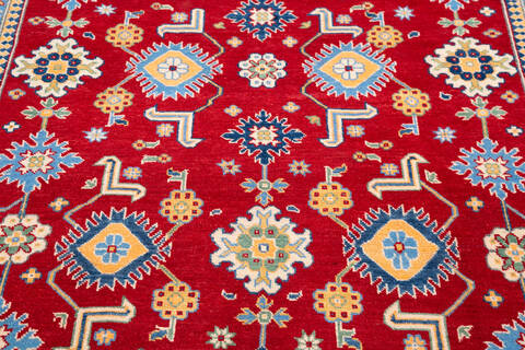 Kazak Red Hand Knotted 510 X 82 Area Rug 700-145648 Image 3