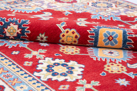 Kazak Red Hand Knotted 510 X 82 Area Rug 700-145648 Image 6