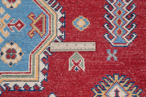 Kazak Red Hand Knotted 51 X 68 Area Rug 700-145649 Image 6