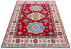 Kazak Red Hand Knotted 51 X 68  Area Rug 700-145649 Thumb 1