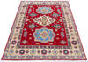 Kazak Red Hand Knotted 51 X 68 Area Rug 700-145649 Thumb 1