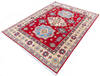 Kazak Red Hand Knotted 51 X 68  Area Rug 700-145649 Thumb 2