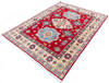 Kazak Red Hand Knotted 51 X 68 Area Rug 700-145649 Thumb 2