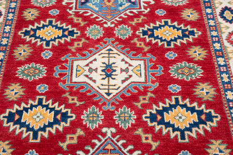 Kazak Red Hand Knotted 311 X 58 Area Rug 700-145652 Image 3