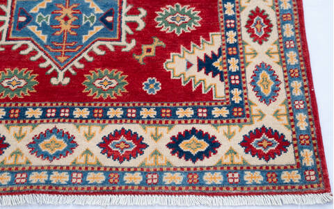 Kazak Red Hand Knotted 311 X 58 Area Rug 700-145652 Image 4