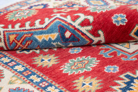 Kazak Red Hand Knotted 311 X 58 Area Rug 700-145652 Image 5