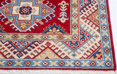 Kazak Red Hand Knotted 33 X 50 Area Rug 700-145653 Image 4