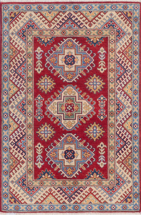 Kazak Red Hand Knotted 33 X 50 Area Rug 700-145653 Image 0