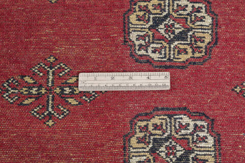 Bokhara Red Square Hand Knotted 80 X 84 Area Rug 700-145658 Image 6