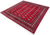 Bokhara Red Square Hand Knotted 80 X 84 Area Rug 700-145658 Thumb 2