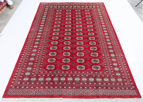 Bokhara Red Hand Knotted 62 X 92 Area Rug 700-145661 Image 1