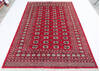 Bokhara Red Hand Knotted 62 X 92 Area Rug 700-145661 Thumb 1