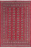 Bokhara Red Hand Knotted 62 X 92  Area Rug 700-145661 Thumb 0