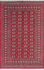 Bokhara Red Hand Knotted 62 X 92 Area Rug 700-145661 Thumb 0