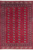Bokhara Red Hand Knotted 61 X 89 Area Rug 700-145662 Thumb 0