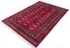 Bokhara Red Hand Knotted 59 X 83  Area Rug 700-145664 Thumb 2