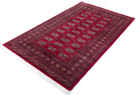 Bokhara Red Hand Knotted 53 X 82 Area Rug 700-145665 Image 2