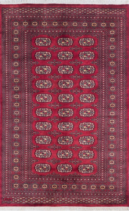 Bokhara Red Hand Knotted 53 X 82 Area Rug 700-145665 Image 0
