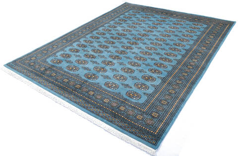 Bokhara Blue Hand Knotted 82 X 104 Area Rug 700-145666 Image 2