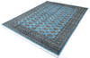 Bokhara Blue Hand Knotted 82 X 104 Area Rug 700-145666 Thumb 2