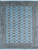 Bokhara Blue Hand Knotted 82 X 104  Area Rug 700-145666 Thumb 0