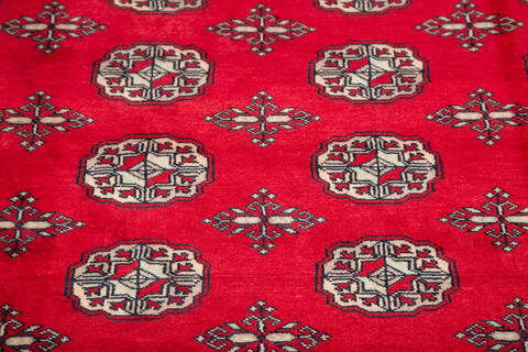 Bokhara Red Hand Knotted 69 X 910 Area Rug 700-145671 Image 3