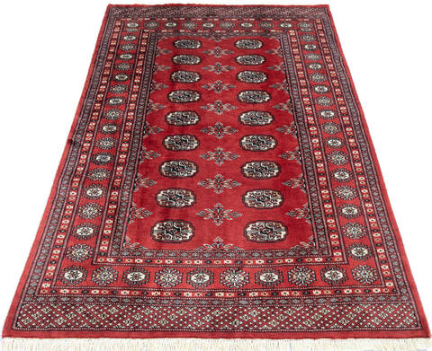 Bokhara Orange Hand Knotted 41 X 61 Area Rug 700-145673 Image 1