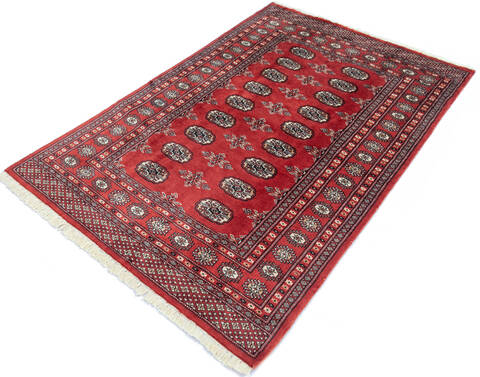 Bokhara Orange Hand Knotted 41 X 61 Area Rug 700-145673 Image 2