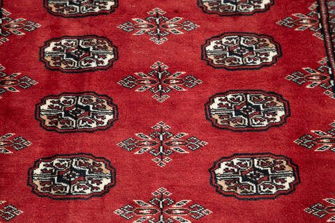 Bokhara Orange Hand Knotted 41 X 61 Area Rug 700-145673 Image 3