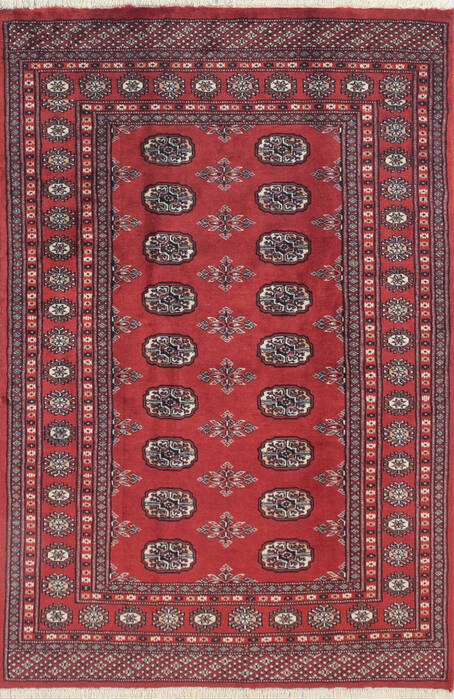 Bokhara Orange Hand Knotted 41 X 61 Area Rug 700-145673 Image 0