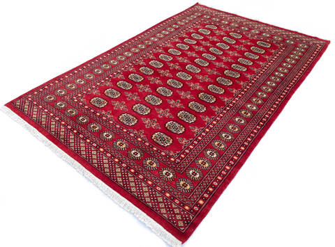 Bokhara Red Hand Knotted 52 X 80 Area Rug 700-145675 Image 2