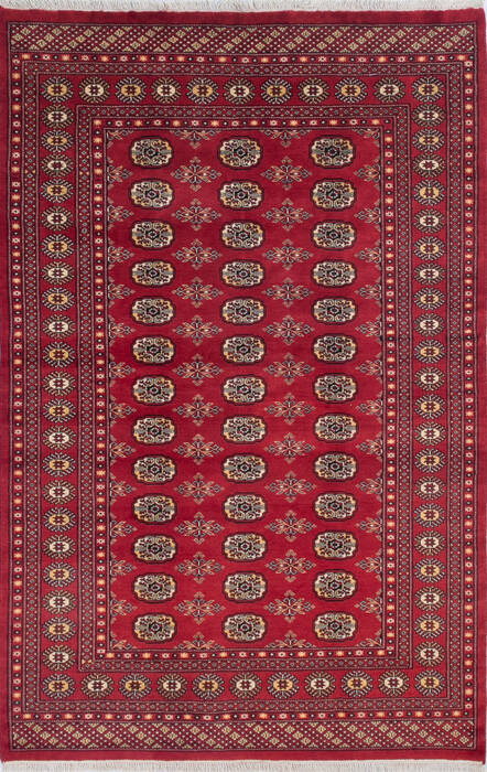 Bokhara Red Hand Knotted 52 X 80 Area Rug 700-145675 Image 0