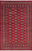 Bokhara Red Hand Knotted 52 X 80  Area Rug 700-145675 Thumb 0