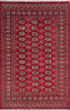 Bokhara Red Hand Knotted 52 X 80 Area Rug 700-145675 Thumb 0