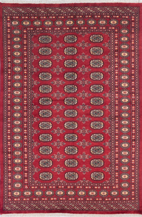 Bokhara Red Hand Knotted 51 X 75 Area Rug 700-145676 Image 0