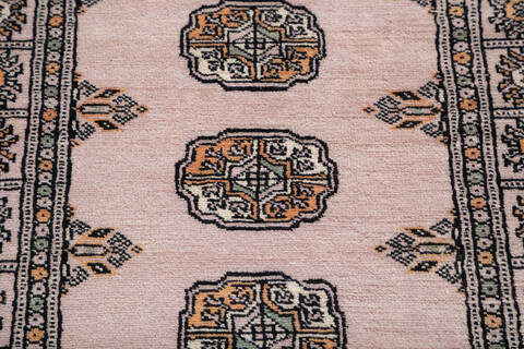 Bokhara Beige Runner Hand Knotted 27 X 810 Area Rug 700-145687 Image 3