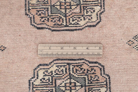 Bokhara Beige Runner Hand Knotted 27 X 106 Area Rug 700-145689 Image 6
